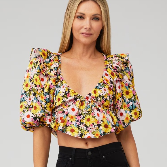 For Love And Lemons Tops - For Love & Lemons Glenn Crop Top